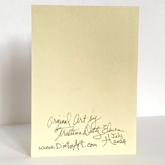 Collage Art Handmade Original Blank Greeting Card and Envelope Cookie Fortune - Picture 4 of 5